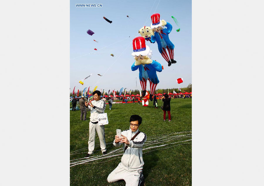 Kite fair held in Shandong