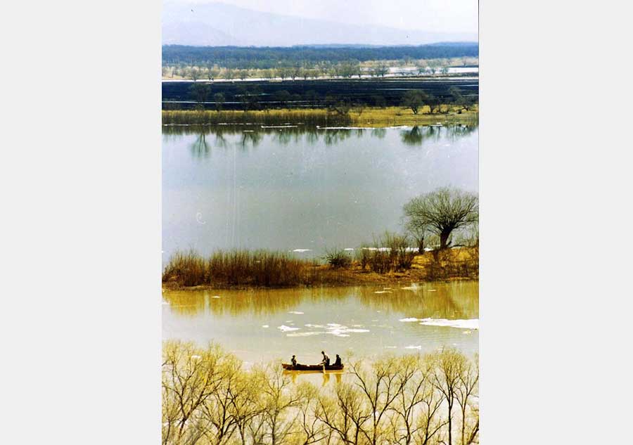 Scenery of Wusuli river along China-Russia border