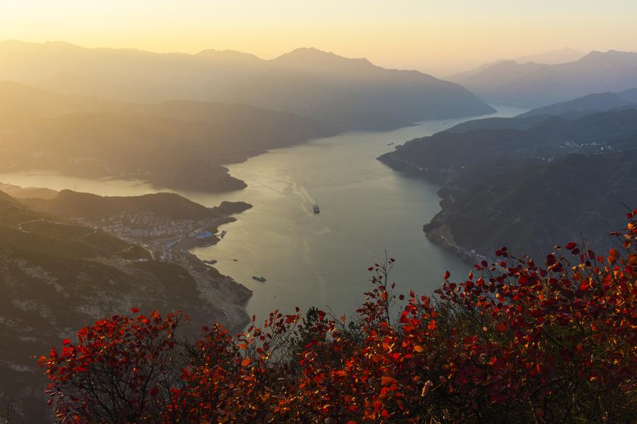 Scenery of Yangtze River in China's Three Gorges area