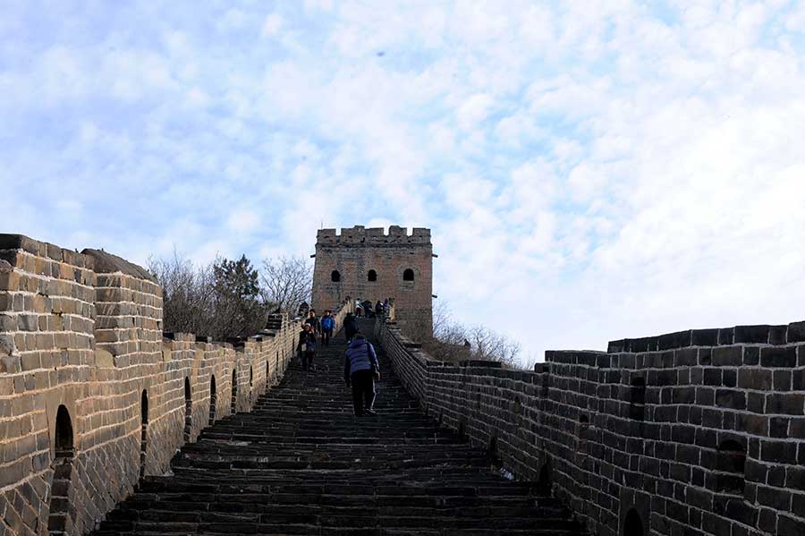 Sublime scenery of Simatai Great Wall in Miyun county, Beijing