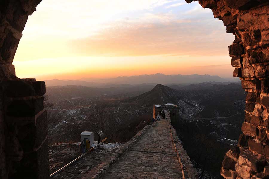 Sublime scenery of Simatai Great Wall in Miyun county, Beijing