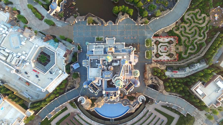 Aerial view of Shanghai Disney Resort