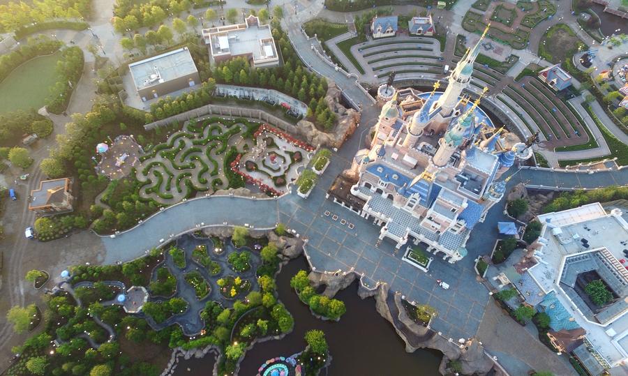 Aerial view of Shanghai Disney Resort