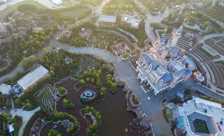 Aerial view of Shanghai Disney Resort