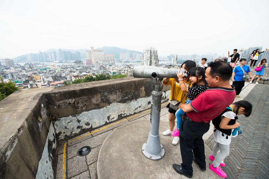 Pics of visitors touring Macao