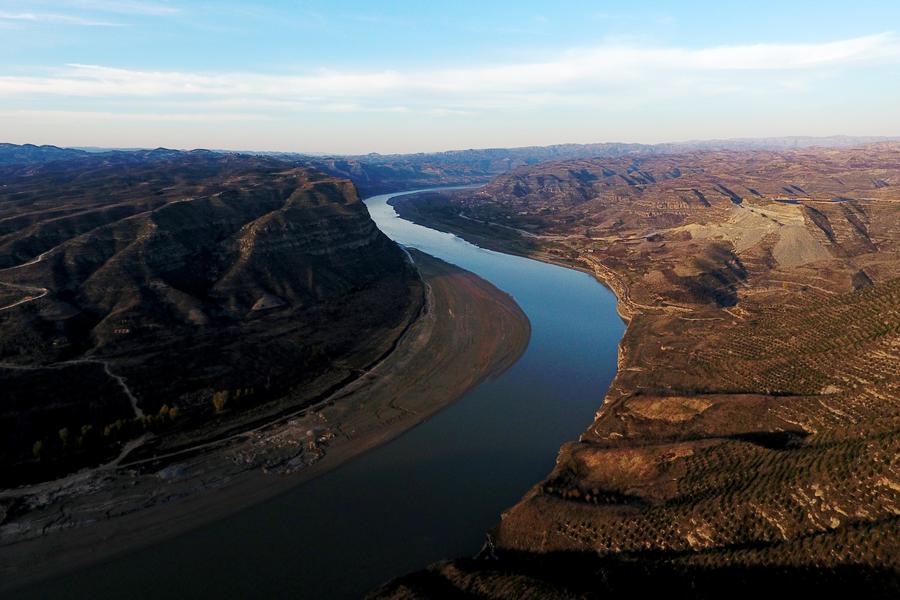 Scenery of Loess Plateau in North China's Shanxi