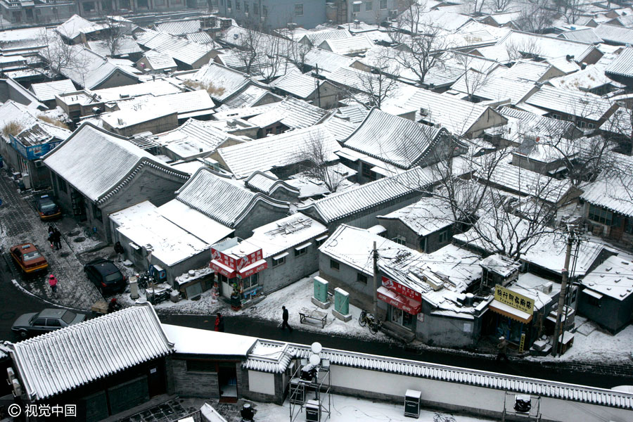 Old photos of snow-covered Beijing
