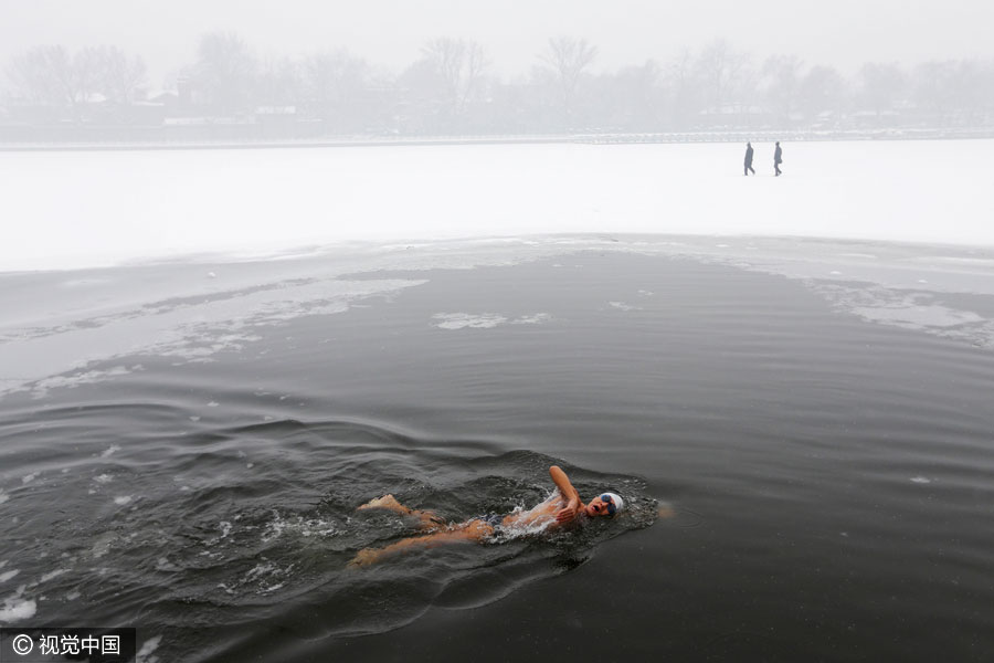 Old photos of snow-covered Beijing