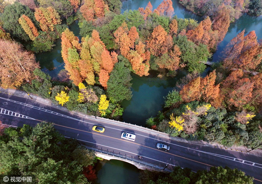 Picturesque Hangzhou in winter