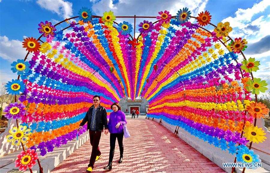 In pics: Pinwheel and Kite Festival in North China's Tangshan