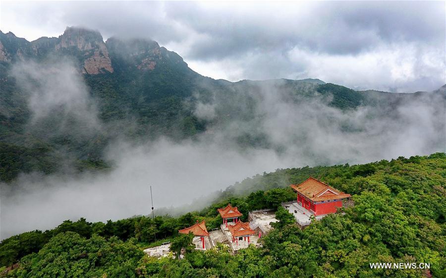 Scenery of Wulaofeng scenic spot in Yuncheng, Shanxi