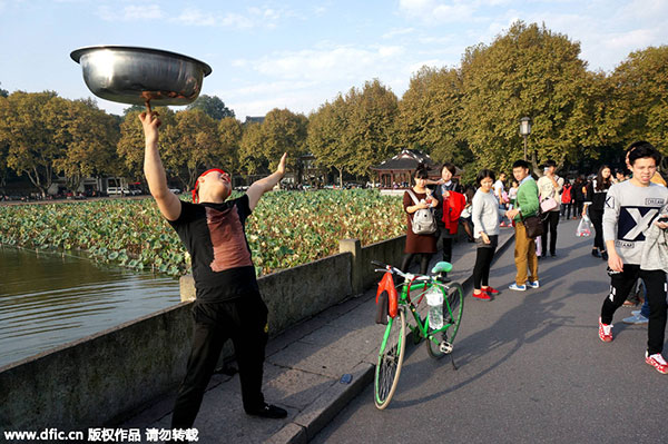 Bridge trick attracts attention