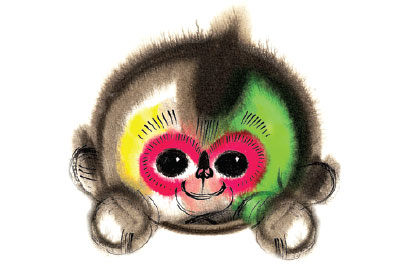 Gala mascot makes monkey's uncle of designers