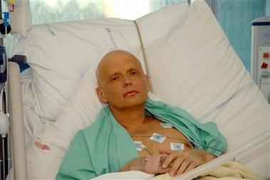 This photo released by the family of Alexander Litvinenko shows former Russian security agent Alexander Litvinenko in his hospital bed, at the University College Hospital in central London in this Monday Nov. 20, 2006 file photo. Poisoned Russian spy Alexander Litvinenko died on Thursday, Nov. 23, 2006 in an intensive care ward, London's University College Hospital said. Litvinenko, a fierce critic of the Russian government, suffered a rapid deterioration in his health, but doctors had been unable to determine the cause of his death, a spokesman said in a statement. (AP