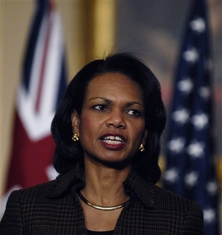 Secretary of State Condoleezza Rice speaks during a news conference at the State Department in Washington, Tuesday, Dec. 12, 2006.(AP
