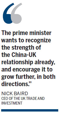 British PM keen to cultivate closer ties with trade mission