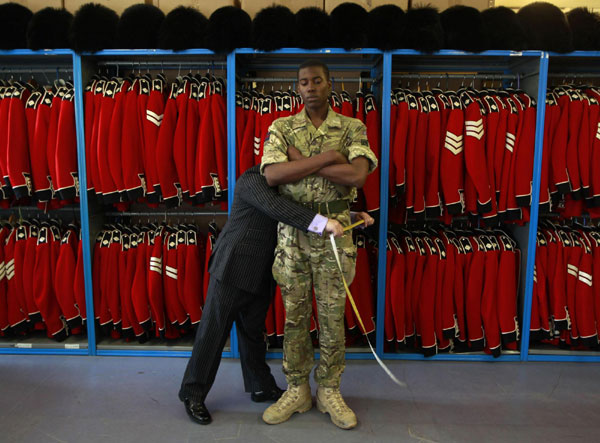 Irish Guards prepare for royal wedding