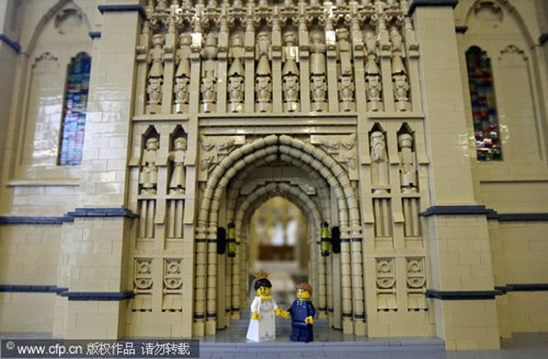 LEGO replica of the royal wedding