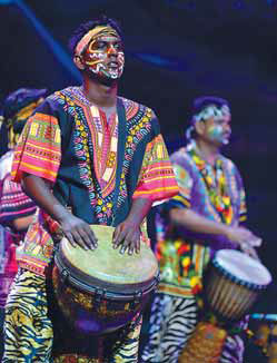 Rhythm of music from Africa sets warm tone