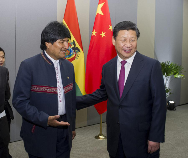 China to work with Bolivia for more fruitful ties
