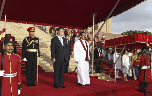 Xi says China regards Sri Lanka as all-weather friend