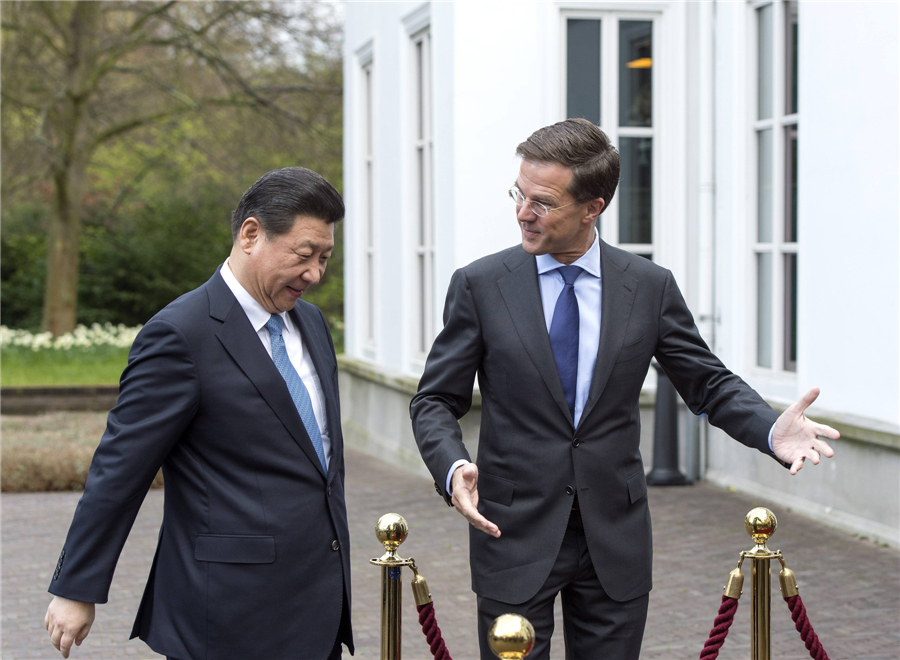 President Xi meets Dutch PM ahead of nuclear summit