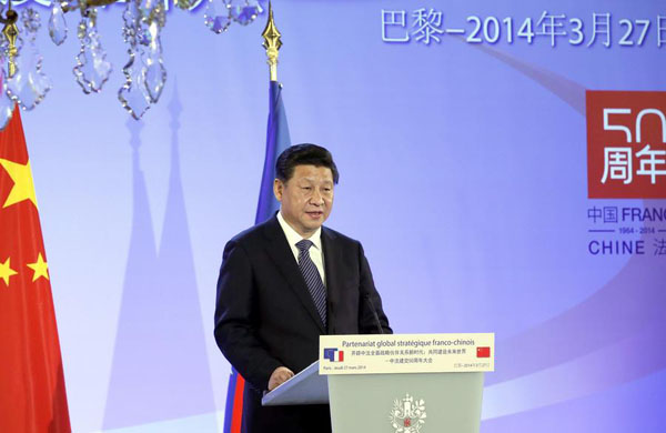 Xi says his state visit to France has special meaning