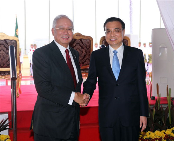 Chinese Premier Li, Malaysian PM Najib hold talks in Kuala Lumpur