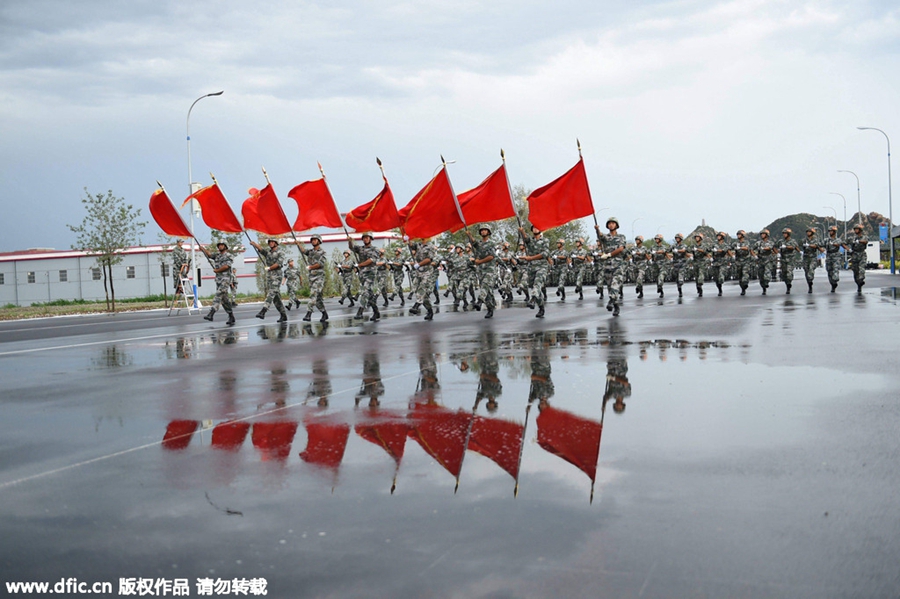 Honor guards train for months ahead of parade