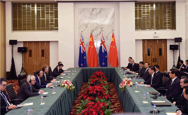 China, New Zealand agree to push for new achievements in bilateral cooperation