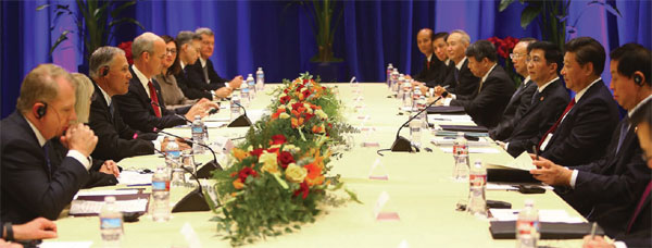 Xi's US visit in photos