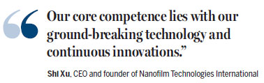 Nanofilm gains large share of China market