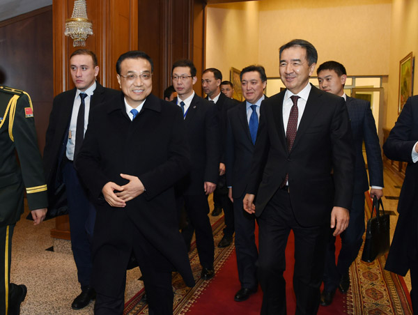Premier Li: China to better dovetail Belt and Road Initiative with Kazakh projects
