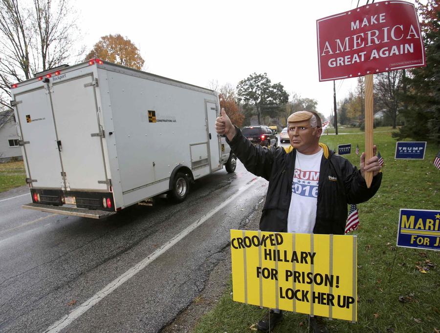 American voters flock to polling stations to decide next US president