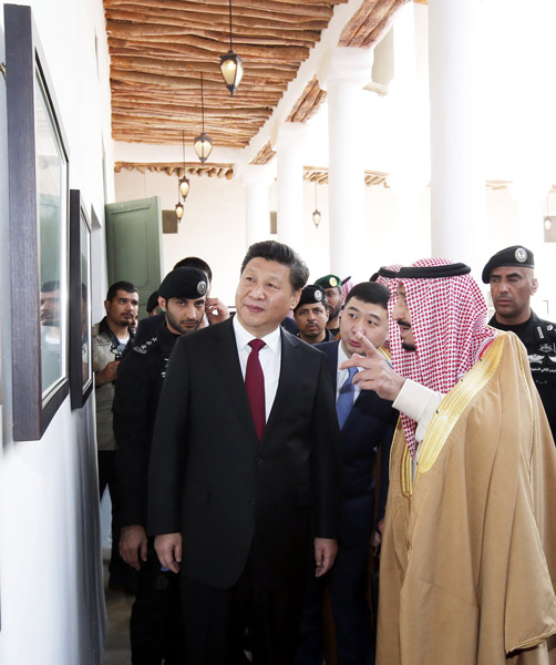 Xi visits historic palace, inaugurates refinery in Saudi Arabia