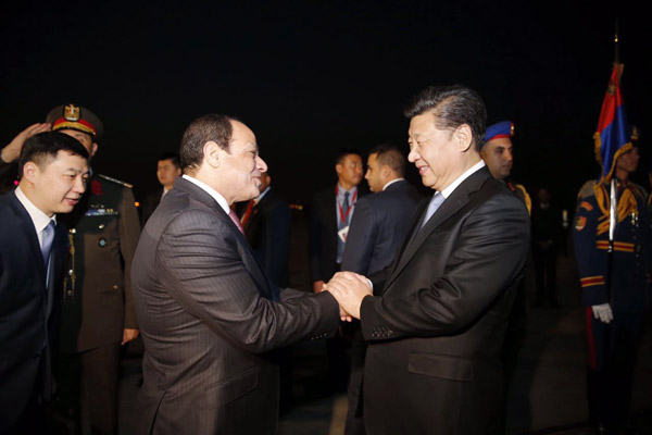 Egyptian welcome for Chinese President Xi Jinping