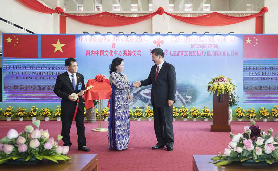 President Xi inaugurates Vietnam-China Friendship Palace