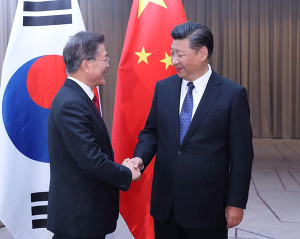 Xi says China ready to join S. Korea in restoring healthy development of ties