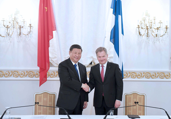 China, Finland agree to advance ties, deepen cooperation