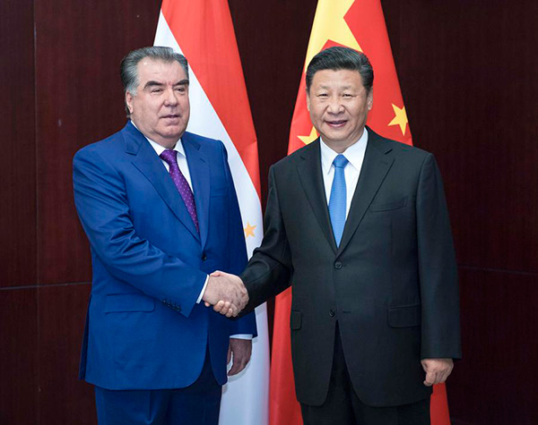 China and Tajikistan presidents talk up friendship