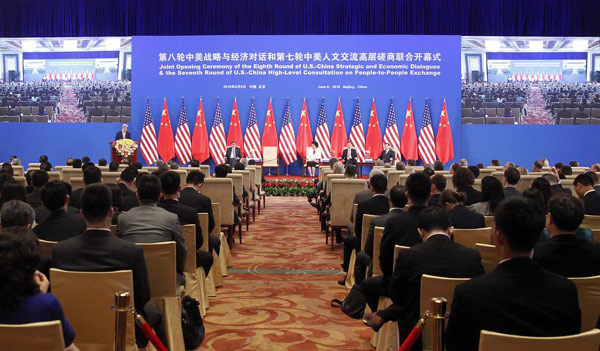 High-level Sino-US talks begin in Beijing