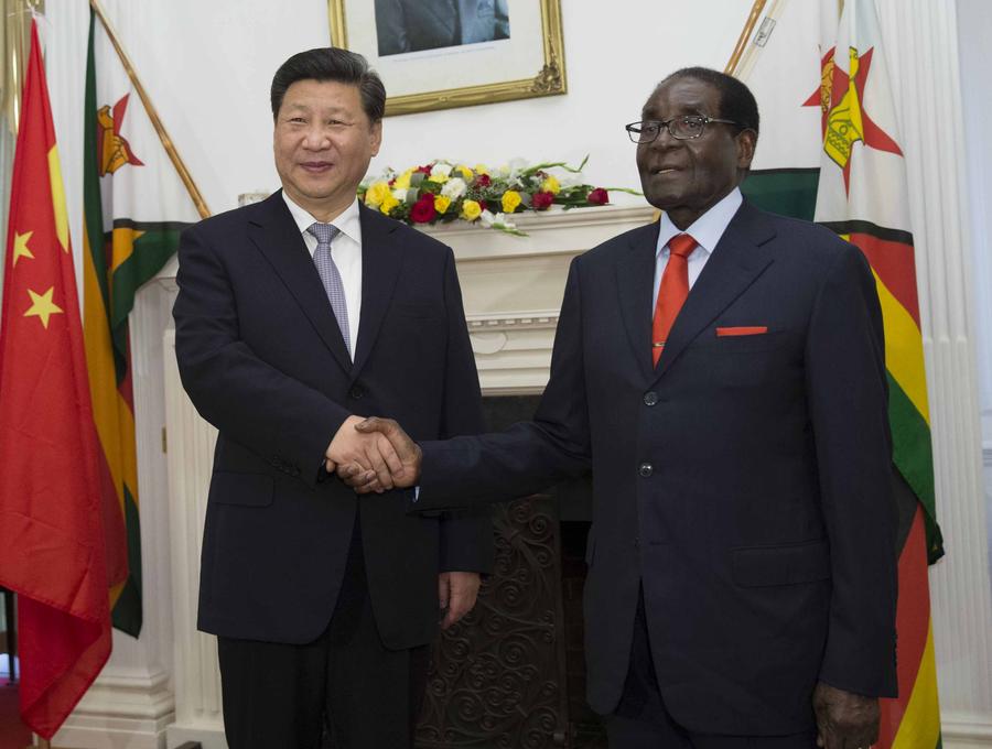 In pictures: Chinese president's visit to Zimbabwe