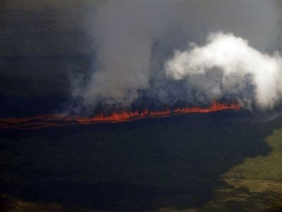 Galapagos volcano erupts, could threaten wildlife