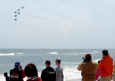 Stunt flying in NY's Long Island
