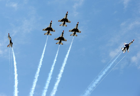 Stunt flying in NY's Long Island