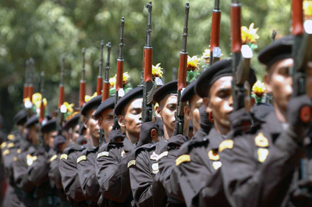 Passing-out parade of the Sri Lankan commando unit