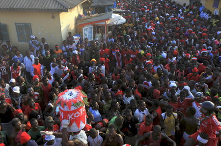 Homowo festival in Ghana