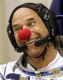 Circus tycoon clown aboard space station