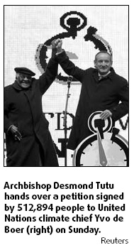 'All in this together,' Tutu says