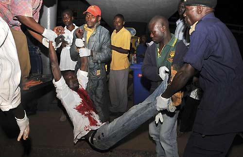 Uganda bombings kill 64, World Cup fans targeted